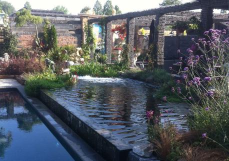 Ontwerp en aanleg zwembad en tuin in Rotterdam